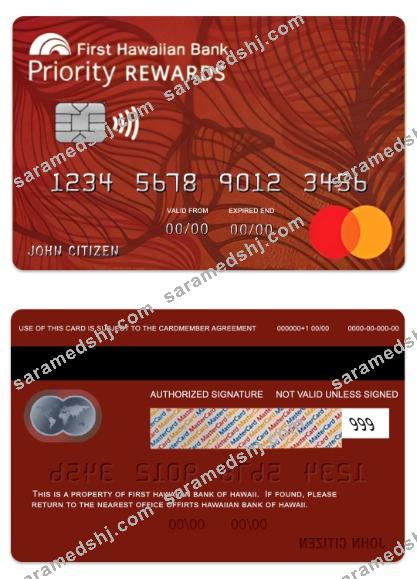 Hawaii Priority RewardsSM Credit mastercard